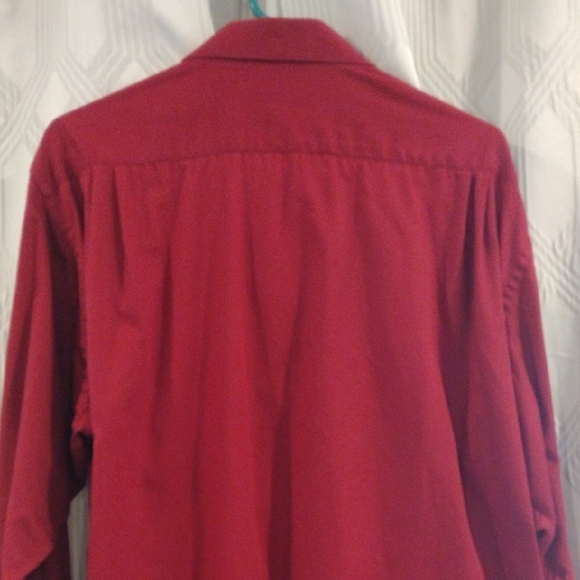 Daniel Gray Red Dress Shirt Neck 17" - Picture 6 of 8